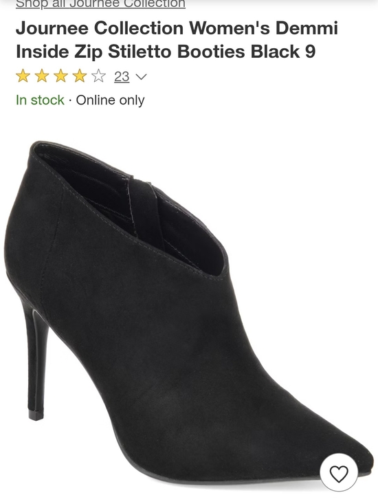Journee Collection Shoes - Journee Collection Demmi Black Suede Stiletto Bootie
